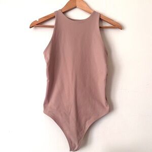 Abercrombie & Fitch Bra-Free Nude Open-Back Bodysuit - Mint Condition